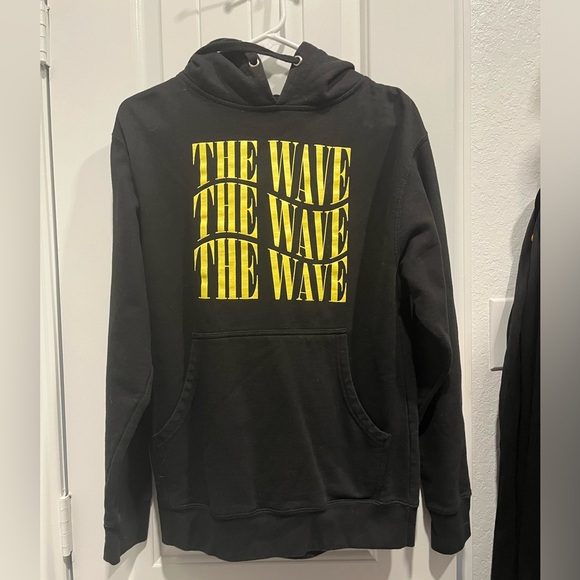 Fanjoy Unisex The Wave Pullover Graphic Hoodie Sweatshirt Small Black - Picture 1 of 7